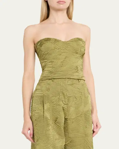 Ulla Johnson Heleen Satin Strapless Crop Top | Thumbnail 4 Ulla Johnson Heleen Satin Strapless Crop Top | Thumbnail 4