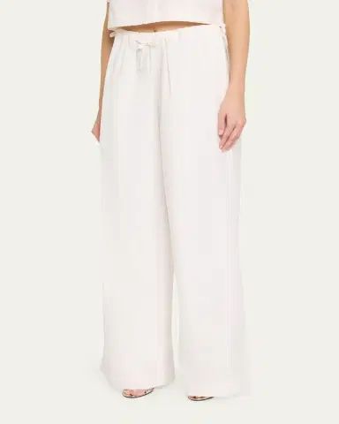 Simkhai Rhea Wide-Leg Cotton Pants | Thumbnail 4 Simkhai Rhea Wide-Leg Cotton Pants | Thumbnail 4