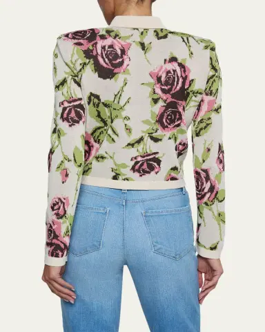 L'Agence Western Toile Osiris Jacquard Cardigan | Thumbnail 7 L'Agence Western Toile Osiris Jacquard Cardigan | Thumbnail 7
