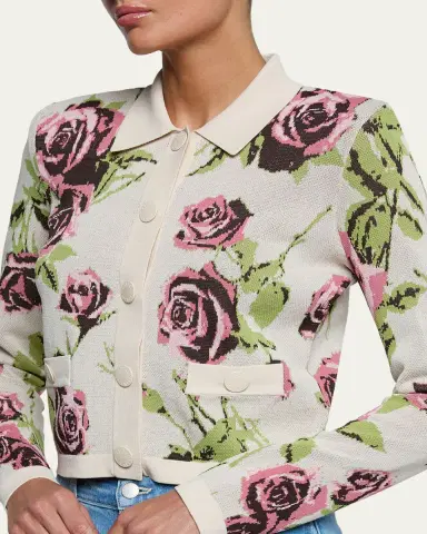 L'Agence Western Toile Osiris Jacquard Cardigan | Thumbnail 9 L'Agence Western Toile Osiris Jacquard Cardigan | Thumbnail 9