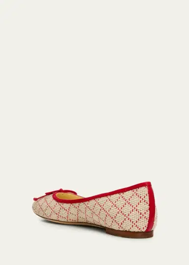 Manolo Blahnik Verallim Raffia Ballerina Flats | Thumbnail 2 Manolo Blahnik Verallim Raffia Ballerina Flats | Thumbnail 2