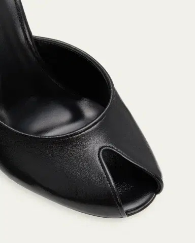 Jude 105mm Date Leather Peep-Toe Mules | Thumbnail 3 Jude 105mm Date Leather Peep-Toe Mules | Thumbnail 3