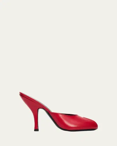 Jude 105mm Date Leather Peep-Toe Mules | Thumbnail 4 Jude 105mm Date Leather Peep-Toe Mules | Thumbnail 4