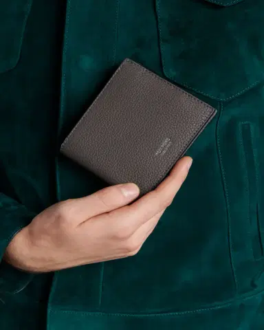 Tom Ford Men's Grained Leather T Line Bifold Wallet | Thumbnail 2 Tom Ford Men's Grained Leather T Line Bifold Wallet | Thumbnail 2