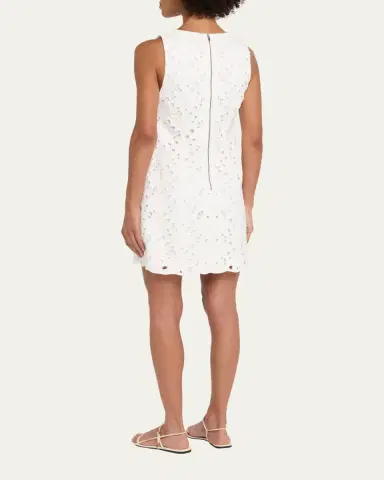 Alice + Olivia Clyde Eyelet Shift Dress | Thumbnail 3 Alice + Olivia Clyde Eyelet Shift Dress | Thumbnail 3
