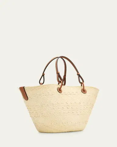 Loewe Anagram Woven Palm Leaf Basket Tote Bag | Thumbnail 3 Loewe Anagram Woven Palm Leaf Basket Tote Bag | Thumbnail 3