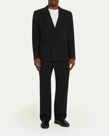 Frame Men's Tropical Wool Double-Breasted Blazer | Thumbnail 2 Frame Men's Tropical Wool Double-Breasted Blazer | Thumbnail 2