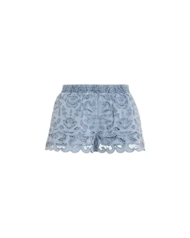 ALICE + OLIVIA Kenley Eyelet Denim Shorts | Thumbnail 1 ALICE + OLIVIA Kenley Eyelet Denim Shorts | Thumbnail 1