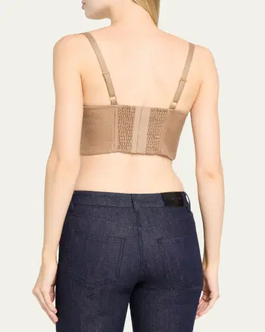 L'AGENCE Sonya Satin Bralette Bustier Top | Thumbnail 3 L'AGENCE Sonya Satin Bralette Bustier Top | Thumbnail 3