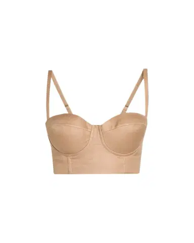 L'AGENCE Sonya Satin Bralette Bustier Top | Thumbnail 1 L'AGENCE Sonya Satin Bralette Bustier Top | Thumbnail 1
