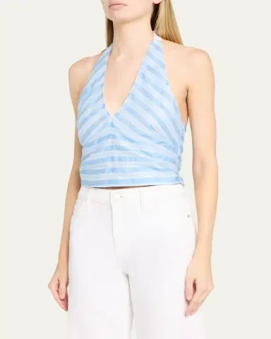 Simkhai Caprie Halter Top | Thumbnail 4 Simkhai Caprie Halter Top | Thumbnail 4