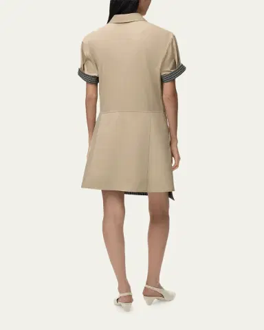 Loewe Wrapped Short-Sleeve Shirtdress | Thumbnail 2 Loewe Wrapped Short-Sleeve Shirtdress | Thumbnail 2
