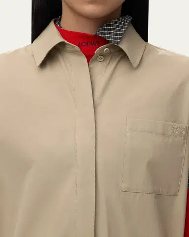 Loewe Wrapped Short-Sleeve Shirtdress | Thumbnail 3 Loewe Wrapped Short-Sleeve Shirtdress | Thumbnail 3