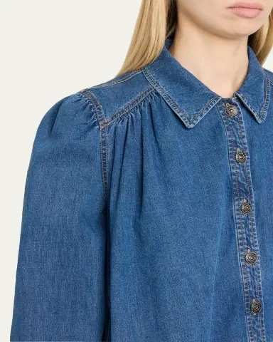Cinq à Sept Lyla Denim Swing Jacket | Thumbnail 5 Cinq à Sept Lyla Denim Swing Jacket | Thumbnail 5