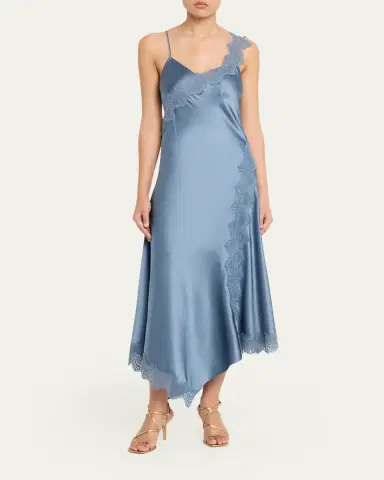 Veronica Beard Vernon Lace Silk Slip Dress | Thumbnail 2 Veronica Beard Vernon Lace Silk Slip Dress | Thumbnail 2