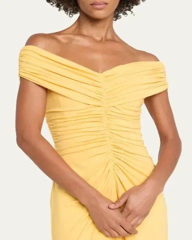 SIMKHAI Sheyda Draped Jersey Midi Dress | Thumbnail 2 SIMKHAI Sheyda Draped Jersey Midi Dress | Thumbnail 2