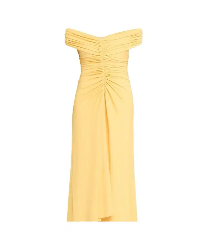 Sheyda Draped Jersey Midi Dress Sheyda Draped Jersey Midi Dress