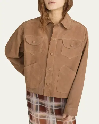 Frame The Suede Utility Jacket | Thumbnail 4 Frame The Suede Utility Jacket | Thumbnail 4