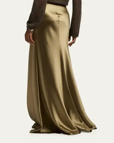 Ralph Lauren Collection Masina Stretch Satin Skirt | Thumbnail 3 Ralph Lauren Collection Masina Stretch Satin Skirt | Thumbnail 3