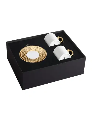 L'Objet Aegean Golden Espresso Cup & Saucer | Thumbnail 1 L'Objet Aegean Golden Espresso Cup & Saucer | Thumbnail 1