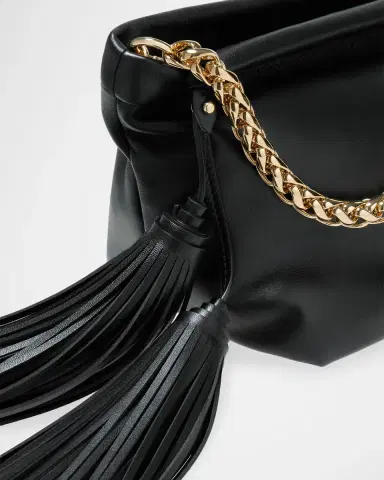 Carolina Herrera Pia Tassel-Embellished Leather Clutch Bag | Thumbnail 3 Carolina Herrera Pia Tassel-Embellished Leather Clutch Bag | Thumbnail 3