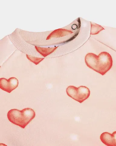Molo Girl's Disc Organic Cotton Sweatshirt, Size -2 | Thumbnail 2 Molo Girl's Disc Organic Cotton Sweatshirt, Size -2 | Thumbnail 2
