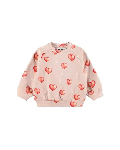 Molo Girl's Disc Organic Cotton Sweatshirt, Size -2 | Thumbnail 1 Molo Girl's Disc Organic Cotton Sweatshirt, Size -2 | Thumbnail 1