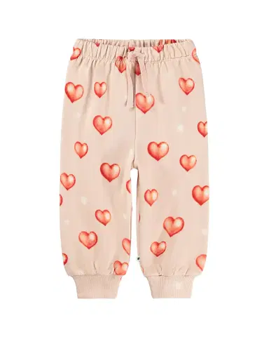 Molo Girl's Simeon Heart Organic Cotton Pants, Size -2 | Thumbnail 2 Molo Girl's Simeon Heart Organic Cotton Pants, Size -2 | Thumbnail 2