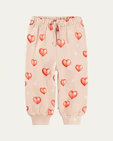 Molo Girl's Simeon Heart Organic Cotton Pants, Size -2 | Thumbnail 3 Molo Girl's Simeon Heart Organic Cotton Pants, Size -2 | Thumbnail 3