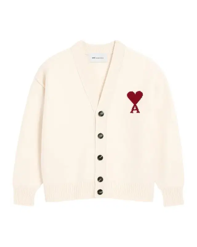 Men's Wool Ami de Coeur Intarsia Cardigan Men's Wool Ami de Coeur Intarsia Cardigan