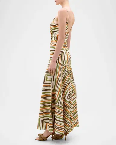 Silvia Tcherassi Emeli Striped Maxi Dress | Thumbnail 3 Silvia Tcherassi Emeli Striped Maxi Dress | Thumbnail 3
