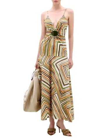 Silvia Tcherassi Emeli Striped Maxi Dress | Thumbnail 1 Silvia Tcherassi Emeli Striped Maxi Dress | Thumbnail 1