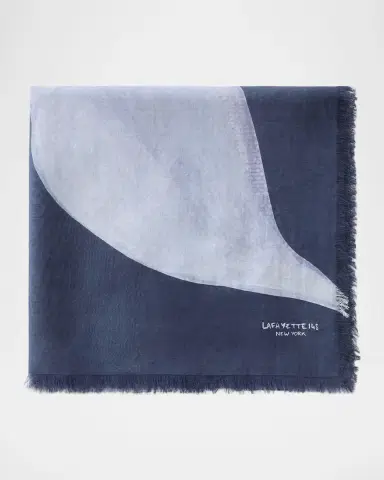 Lafayette 148 New York Floral-Print Voile Square Scarf | Thumbnail 3 Lafayette 148 New York Floral-Print Voile Square Scarf | Thumbnail 3