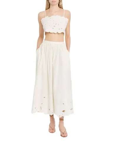 Cinq à Sept Caterina Paisley Bloom Crop Top | Thumbnail 1 Cinq à Sept Caterina Paisley Bloom Crop Top | Thumbnail 1