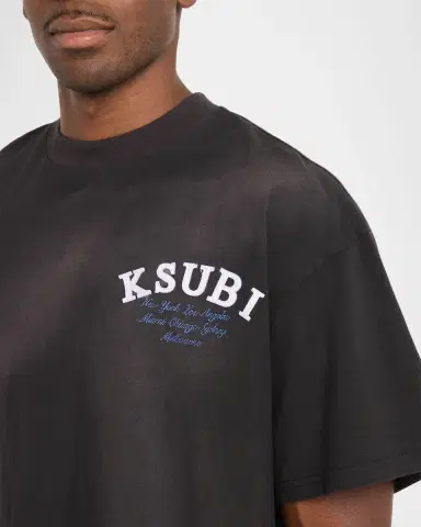 Ksubi Men's Genesis Ekcess Logo-Embroidered Cotton T-shirt | Thumbnail 4 Ksubi Men's Genesis Ekcess Logo-Embroidered Cotton T-shirt | Thumbnail 4