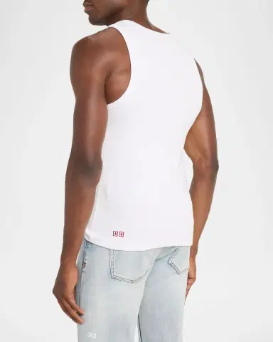 Ksubi Men's Paise Debut Logo-Embroidered Rib-Knit Singlet | Thumbnail 2 Ksubi Men's Paise Debut Logo-Embroidered Rib-Knit Singlet | Thumbnail 2