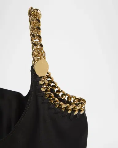 Stella McCartney Falabella Chain-Trim Satin Top-Handle Bag | Thumbnail 3 Stella McCartney Falabella Chain-Trim Satin Top-Handle Bag | Thumbnail 3