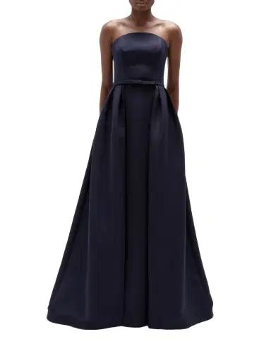 Amsale Strapless Flared Long Gown | Thumbnail 1 Amsale Strapless Flared Long Gown | Thumbnail 1