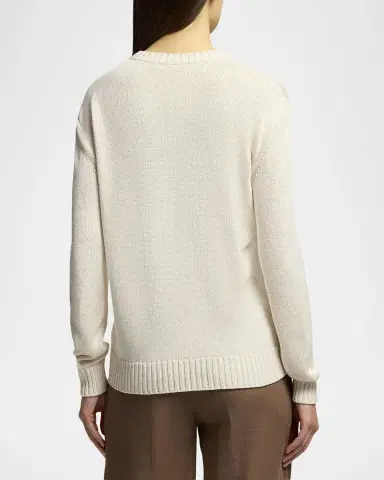 Ralph Lauren Collection Polo Bear Silk Crewneck Sweater | Thumbnail 2 Ralph Lauren Collection Polo Bear Silk Crewneck Sweater | Thumbnail 2