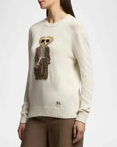 Ralph Lauren Collection Polo Bear Silk Crewneck Sweater | Thumbnail 5 Ralph Lauren Collection Polo Bear Silk Crewneck Sweater | Thumbnail 5