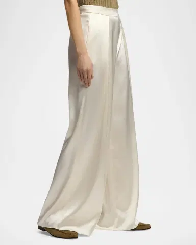 Ralph Lauren Collection Luxury Satin Wide-Leg Trousers | Thumbnail 5 Ralph Lauren Collection Luxury Satin Wide-Leg Trousers | Thumbnail 5