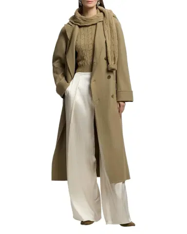 Ralph Lauren Collection Luxury Satin Wide-Leg Trousers | Thumbnail 1 Ralph Lauren Collection Luxury Satin Wide-Leg Trousers | Thumbnail 1