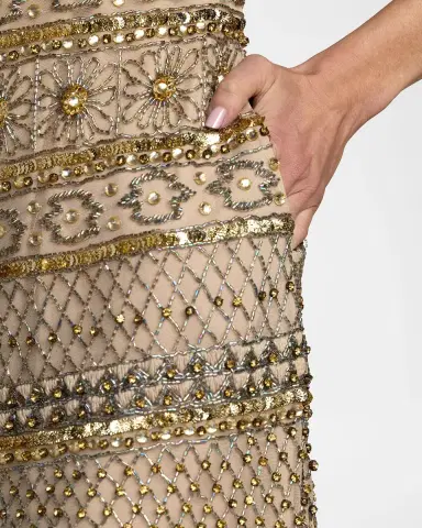 Mac Duggal Embellished Shift Mini Dress | Thumbnail 4 Mac Duggal Embellished Shift Mini Dress | Thumbnail 4