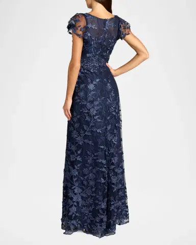 Mac Duggal Sequined Mesh Mermaid Gown | Thumbnail 2 Mac Duggal Sequined Mesh Mermaid Gown | Thumbnail 2