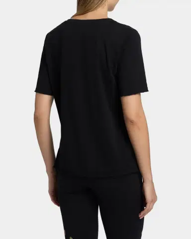 Johnny Was Raw-Cut Floral Embroidered Cotton T-Shirt | Thumbnail 2 Johnny Was Raw-Cut Floral Embroidered Cotton T-Shirt | Thumbnail 2