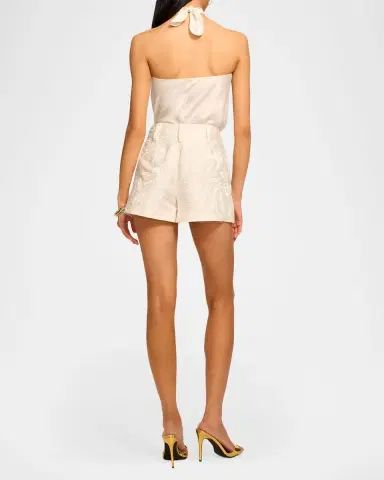 Ramy Brook Autumn Floral Jacquard Tailored Shorts | Thumbnail 2 Ramy Brook Autumn Floral Jacquard Tailored Shorts | Thumbnail 2