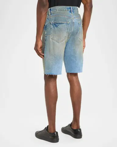 PURPLE Men's Distressed Denim Shorts | Thumbnail 2 PURPLE Men's Distressed Denim Shorts | Thumbnail 2