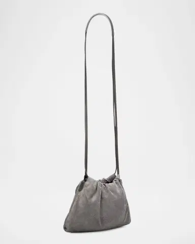 Brunello Cucinelli Suede Drawstring Shoulder Bag | Thumbnail 2 Brunello Cucinelli Suede Drawstring Shoulder Bag | Thumbnail 2
