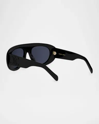 Celine Triomphe Stamp 57mm Mask Sunglasses | Thumbnail 3 Celine Triomphe Stamp 57mm Mask Sunglasses | Thumbnail 3