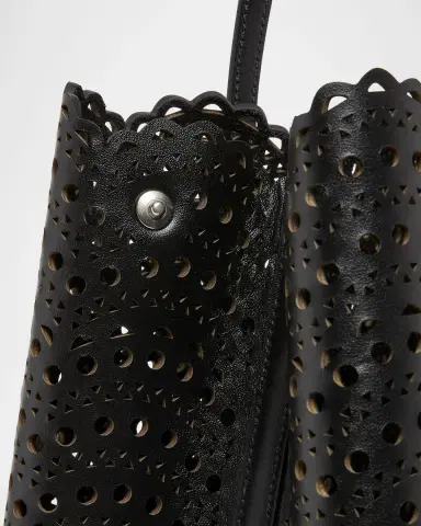 Alaïa Mina 37 Large Perforated Leather Tote Bag | Thumbnail 5 Alaïa Mina 37 Large Perforated Leather Tote Bag | Thumbnail 5